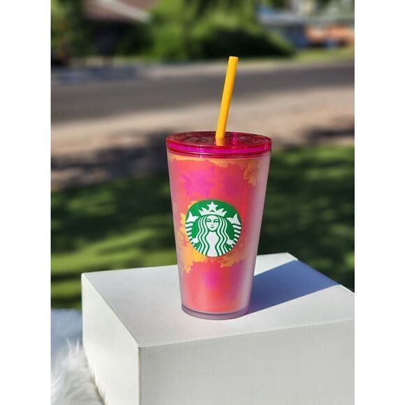 Starbucks 2022 floral soft touch Grande Tumbler - Picture 2 of 7